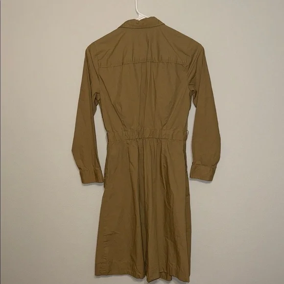 J. Crew Honey Brown Shirt Dress - size 0. F - Picture 3 of 7